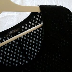 VS Black Diamond Sheer Quarter Sleeve T-Shirt